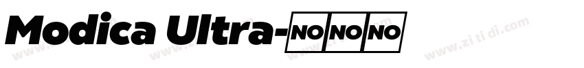 Modica Ultra字体转换